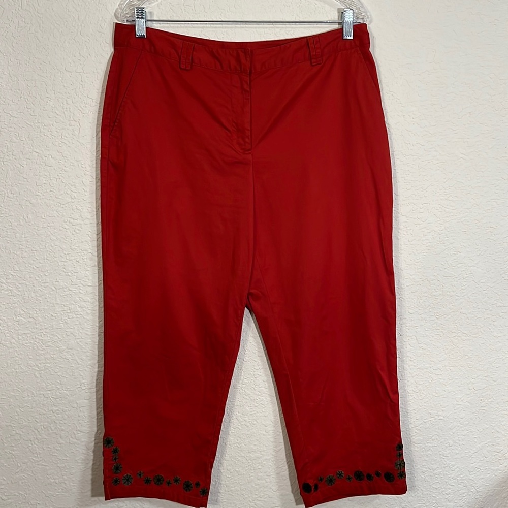 Ruby Rd. Petite cropped pants, size 14P.